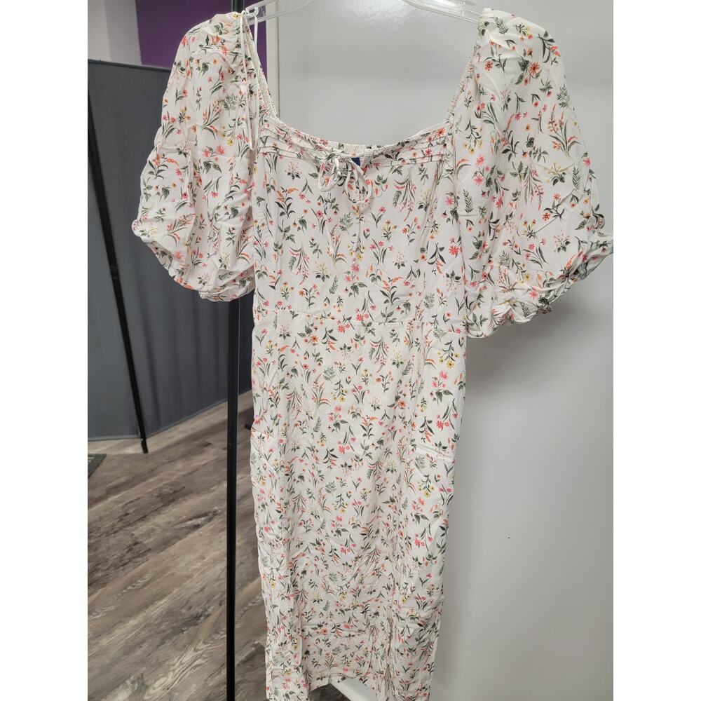 Old Navy Ditsy Floral Cottage Core Lined Dress Size L Large